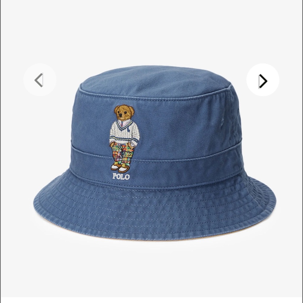 POLO RALPH LAUREN Madras Pants Cable Sweater BEAR Bucket Hat Cap Lid S/M,L/XL